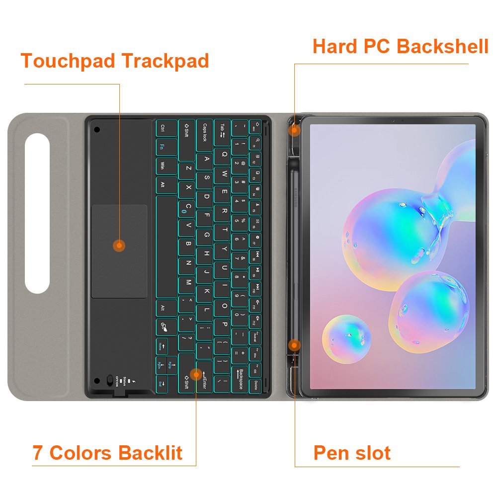 Keyboard case for Samsung galaxy tab S6 10.5 SM T860 T865 2019 wholesales