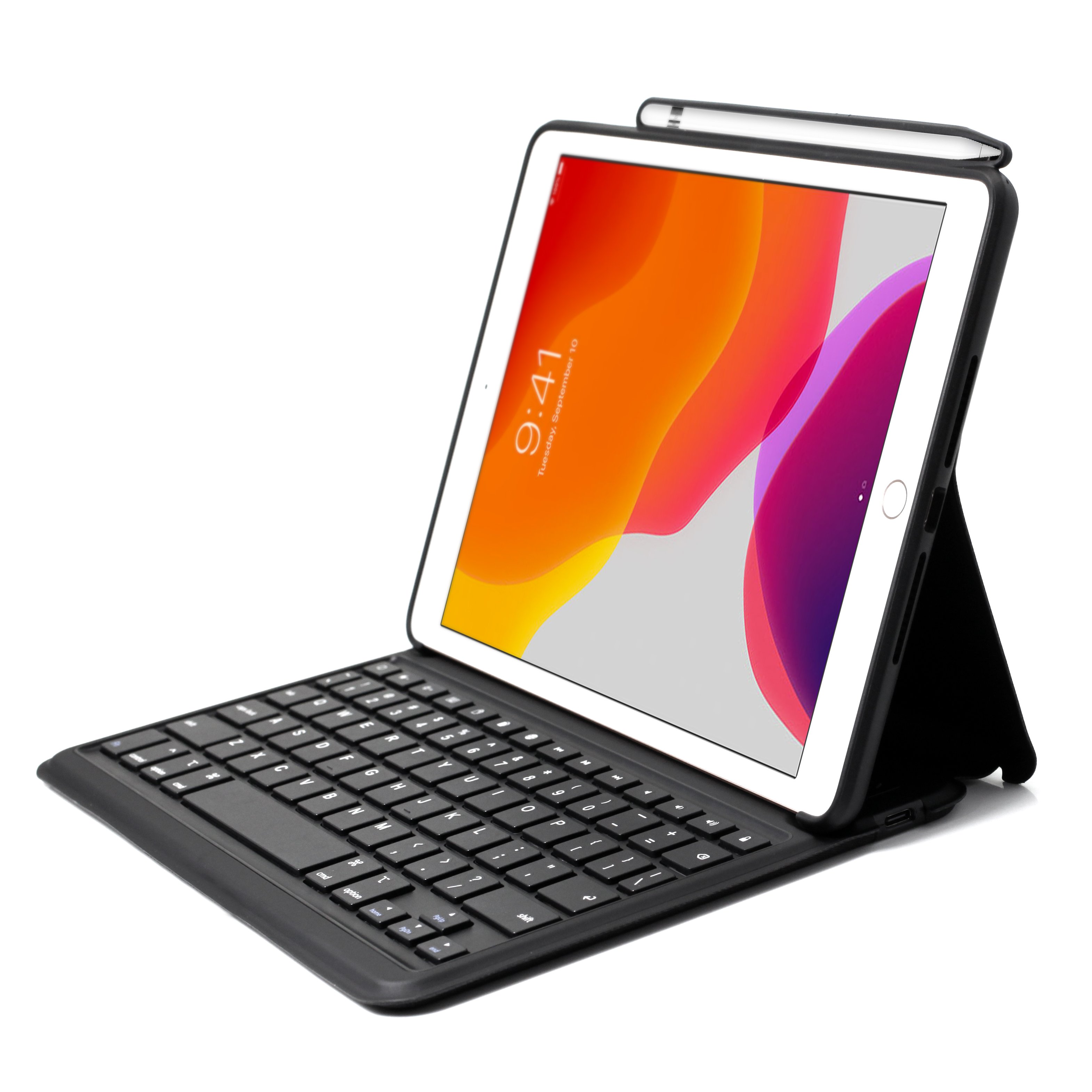Sublimation Leather TPU PC Para Case Blank with Keyboard Cover for New Apple Logo 2019 2020 iPad 7 8 th Gen 10.2 inch Air 3 10.5