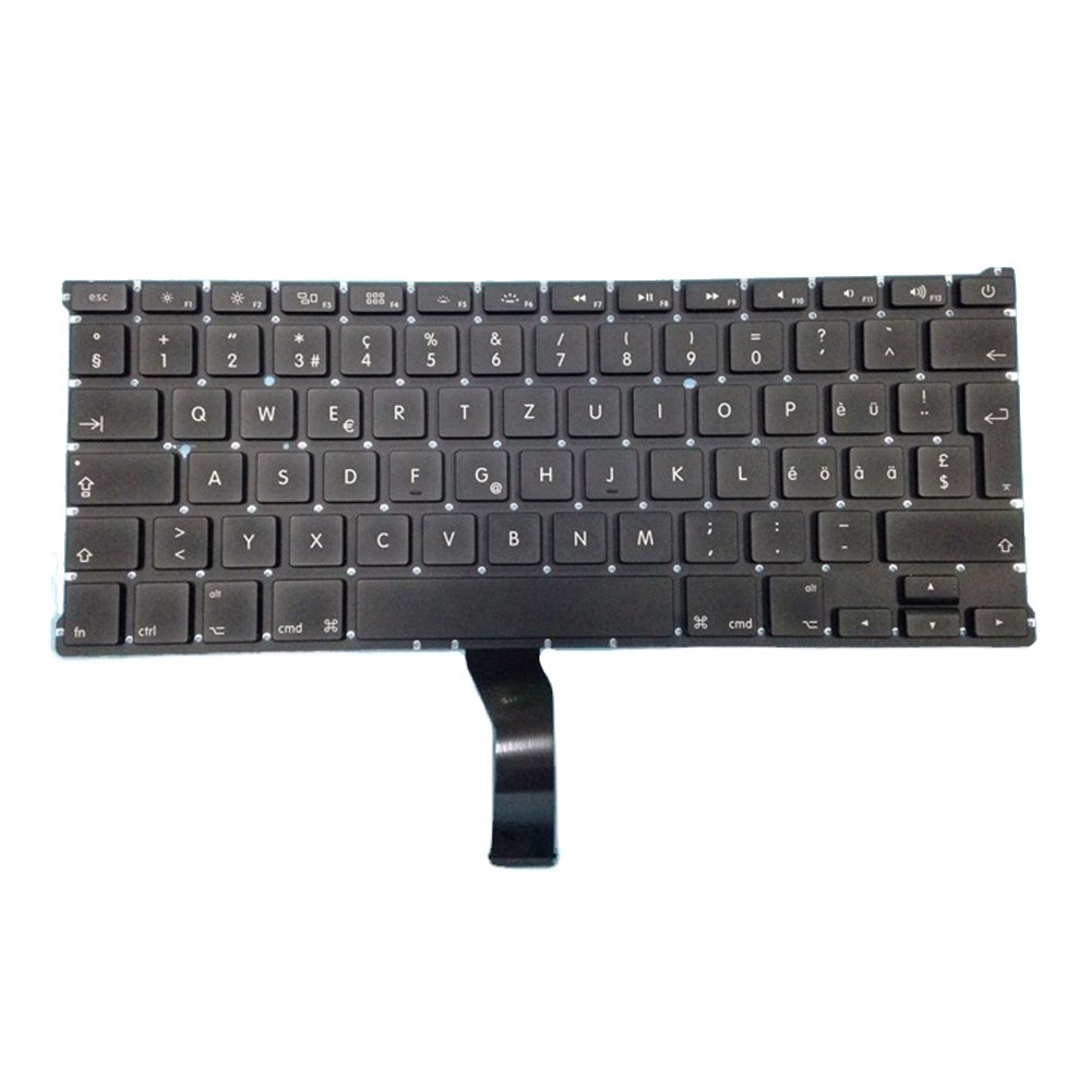 black laptop keyboard For A1369 A1466 SW layout with backlight with pointer notebook keyboard customizable keyboard