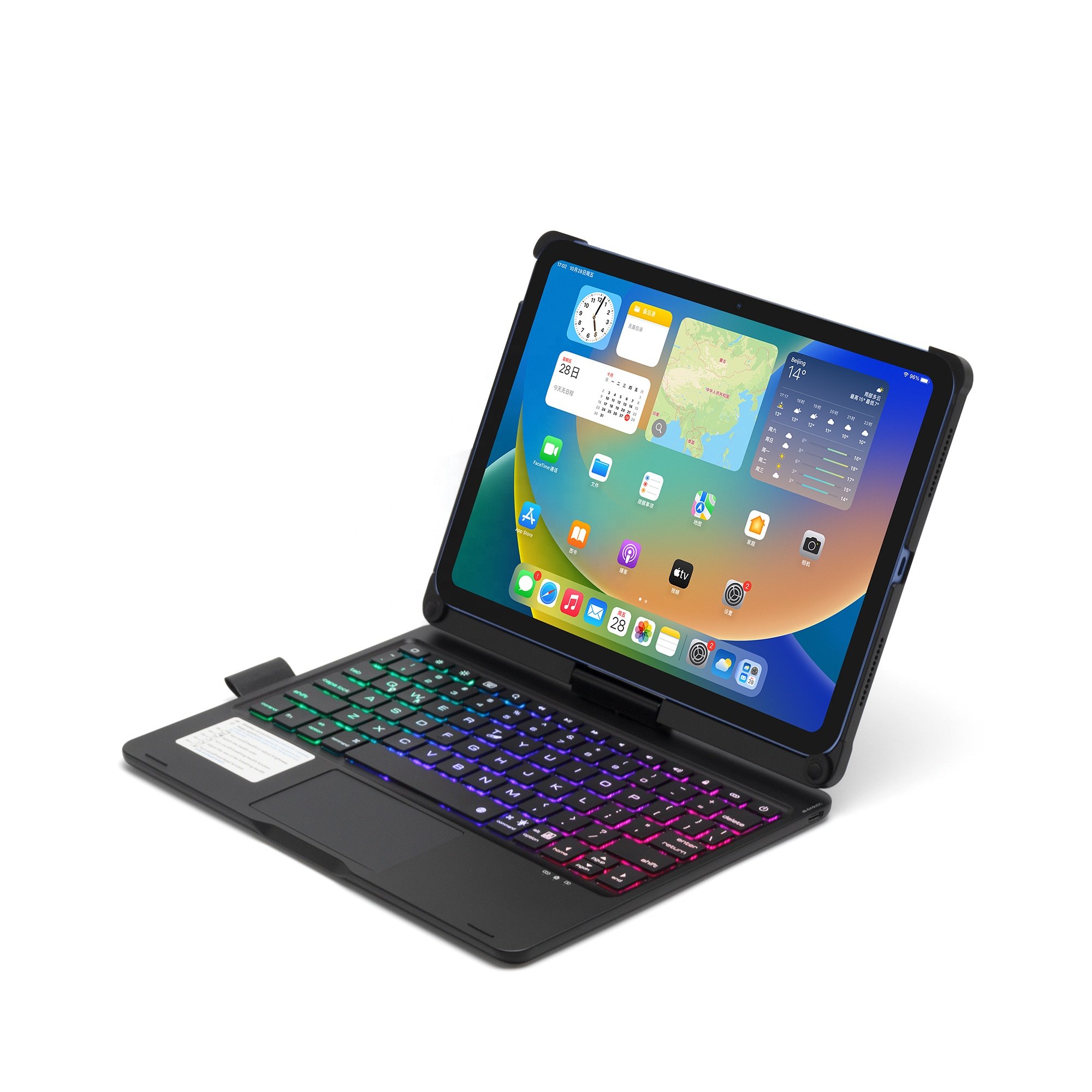 360 Degree Rotation Case Touchpad Wireless Keyboard Case for iPad Pro 109 inch Keyboard