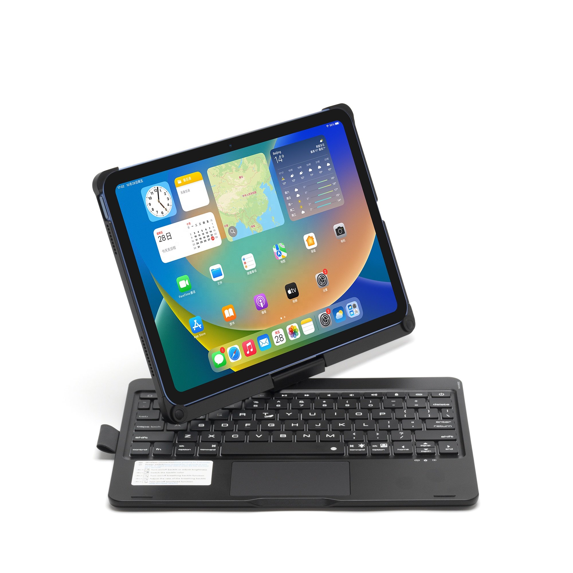 360 Degree Rotation Case Touchpad Wireless Keyboard Case for iPad Pro 109 inch Keyboard