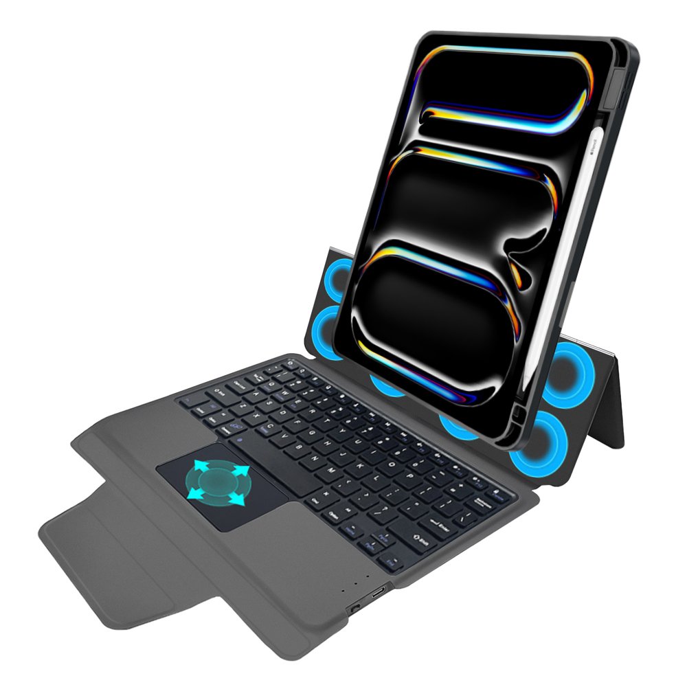 magic wireless keyboard tablet case For iPad Pro 11 2024 M4 detachable back A2837 with touchpad