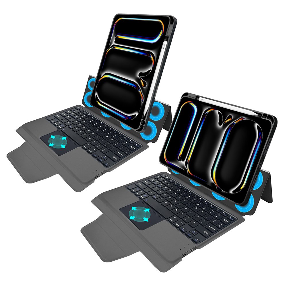 magic wireless keyboard tablet case For iPad Pro 11 2024 M4 detachable back A2837 with touchpad