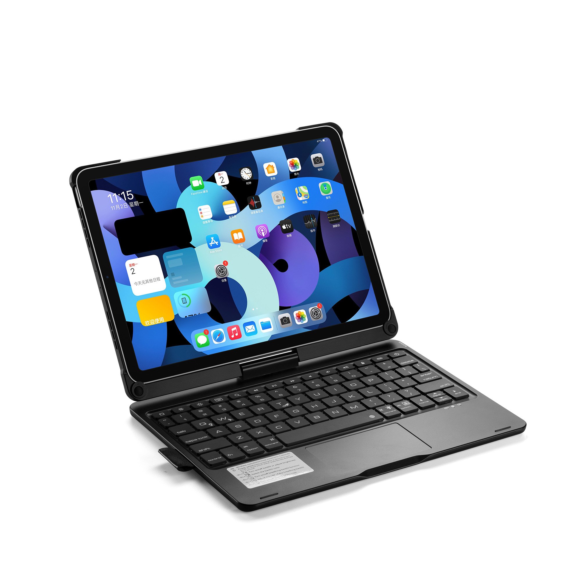 10.9 Inch Tablet Wireless Pu Leather Smart Keyboard Case 360 Degree Rotating Magic Magnetic Touch Keyboard For Ipad 10th Air 4