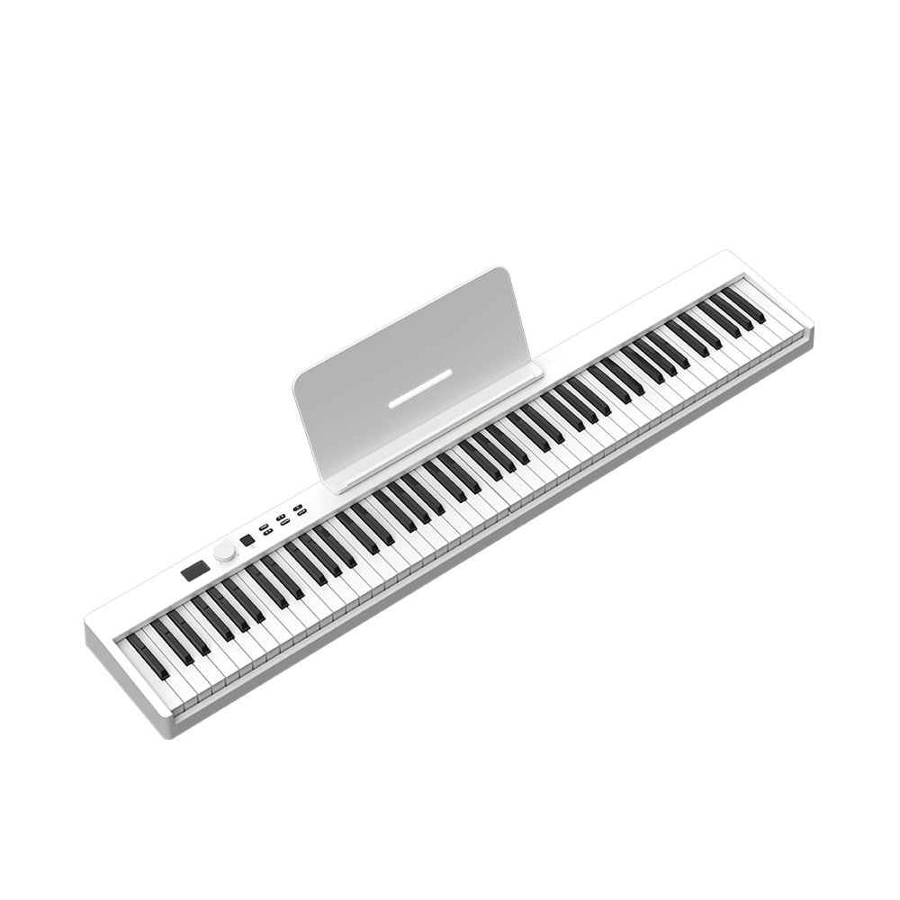 Hot wholesale sell 2024 WHITE Classic piano electronic piano folding keyboard made in China Konix digital piano forbeginner