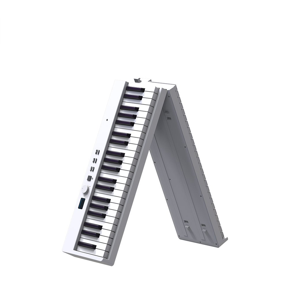 Hot wholesale sell 2024 WHITE Classic piano electronic piano folding keyboard made in China Konix digital piano forbeginner