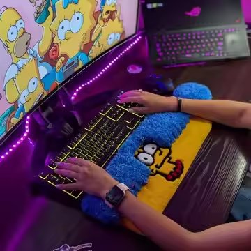 Customization Classic Keyboard Carpet Non Slip Shaggy Mats Punch Needle Custom Gamer Keyboard Rug 100 % Handmade Tufted Rug