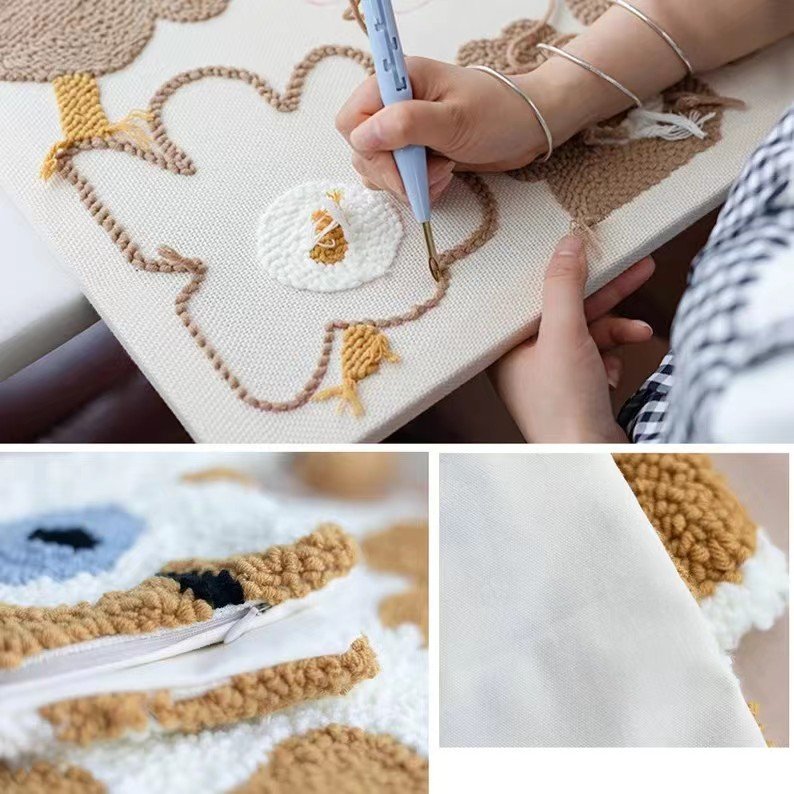 Customization Classic Keyboard Carpet Non Slip Shaggy Mats Punch Needle Custom Gamer Keyboard Rug 100 % Handmade Tufted Rug