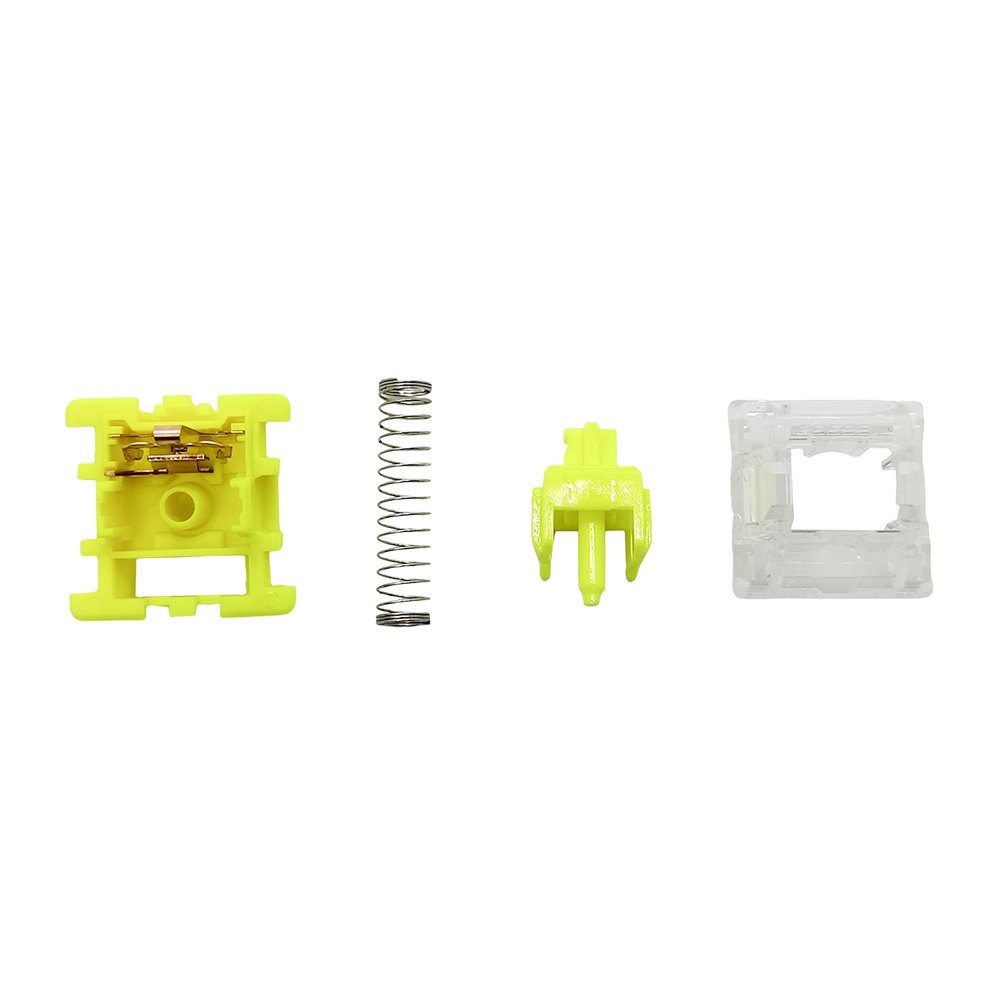 TECSEE Free Sample Firefly Keyboard Switches 40g Linear Switch Pre Lubed 5-Pin Switch with POM Stem for Mechanical Game Keyboard
