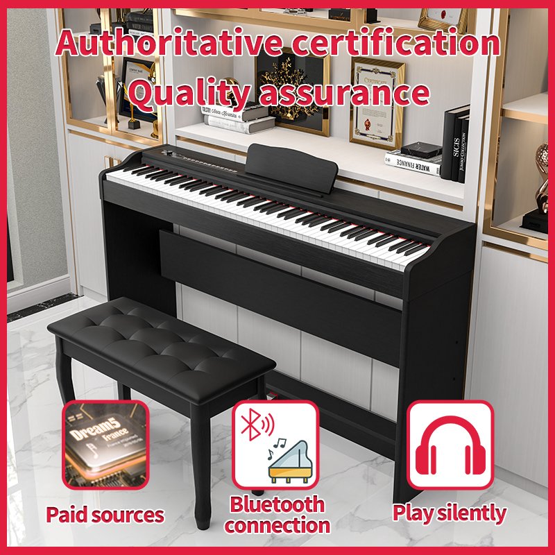 KIMFBAY Digital Piano 88 Keys Professional Electronic Piano MIDI Keyboard Piano