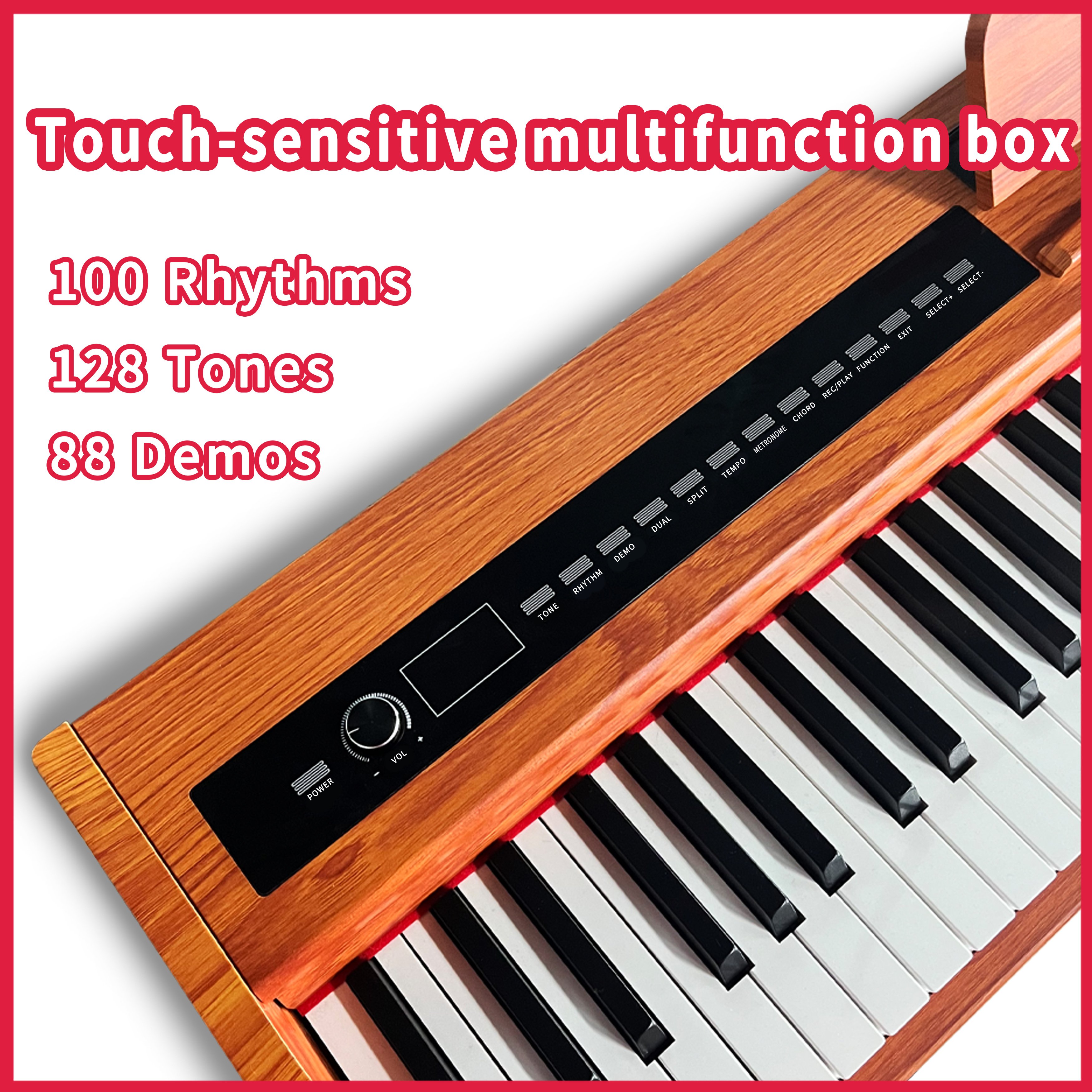 KIMFBAY Digital Piano 88 Keys Professional Electronic Piano MIDI Keyboard Piano