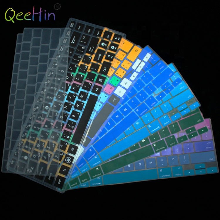 Custom Korean Arabic Universal Anime Laptop Silicone Computer Waterproof Soft Keyboard Dust Covers