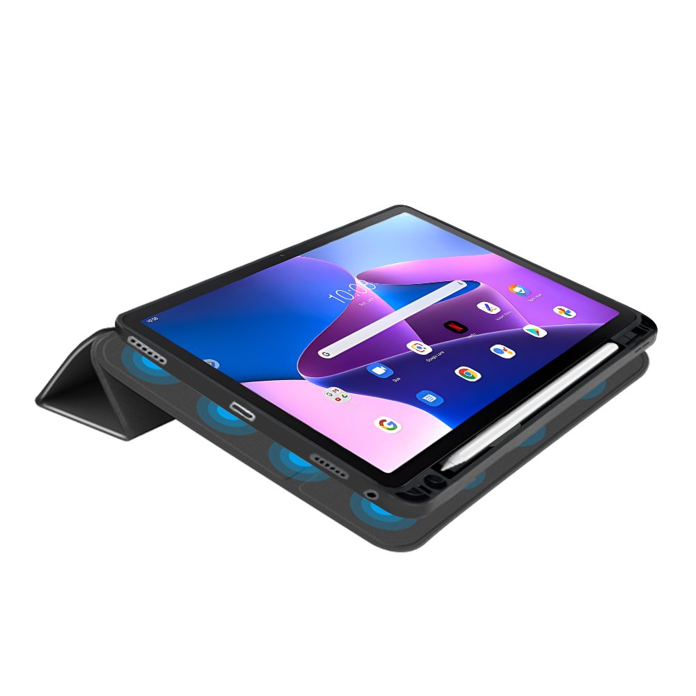 For Lenovo Tab M10 Plus 3rd Gen 10.6'' Detachable Wireless Keyboard case with Touchpad Pen slot Magnetic Attached Cover