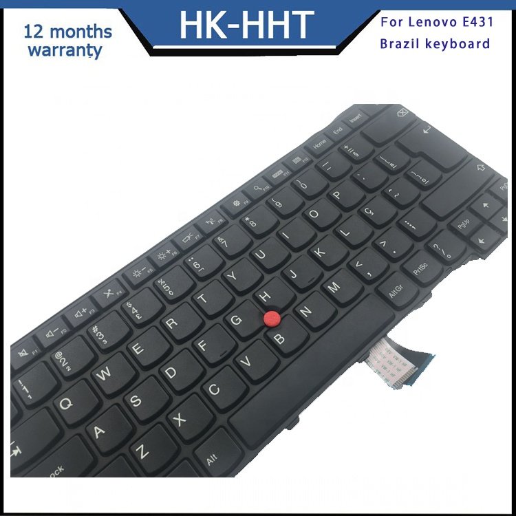 HK-HHT Super September 2023 white notebook keyboard language can be customized for E431 Brazil layout with pointer notebook keyboard