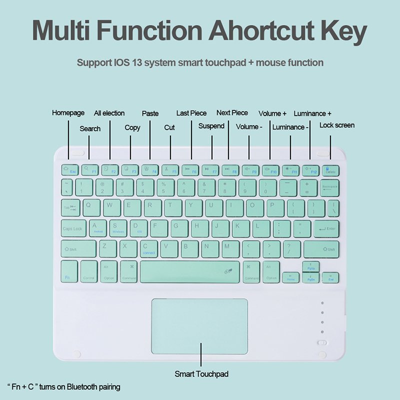 Keyboard Teclado for iPad Pro 11 13 2024 M4 TouchPad Keyboard Case For iPad Air 11 13 inch 2024 M2 Tablet Cover
