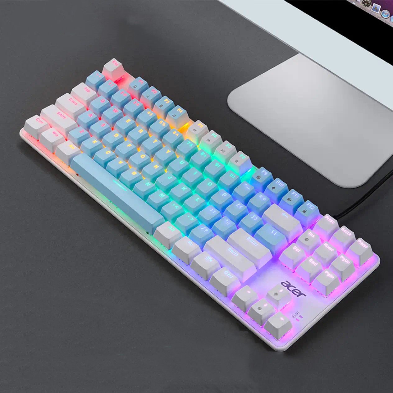 Wholesale Cheap Price 87 Keys Custom Diy Hot Swappable ABS USB Gaming Keyboards for Pc Computer