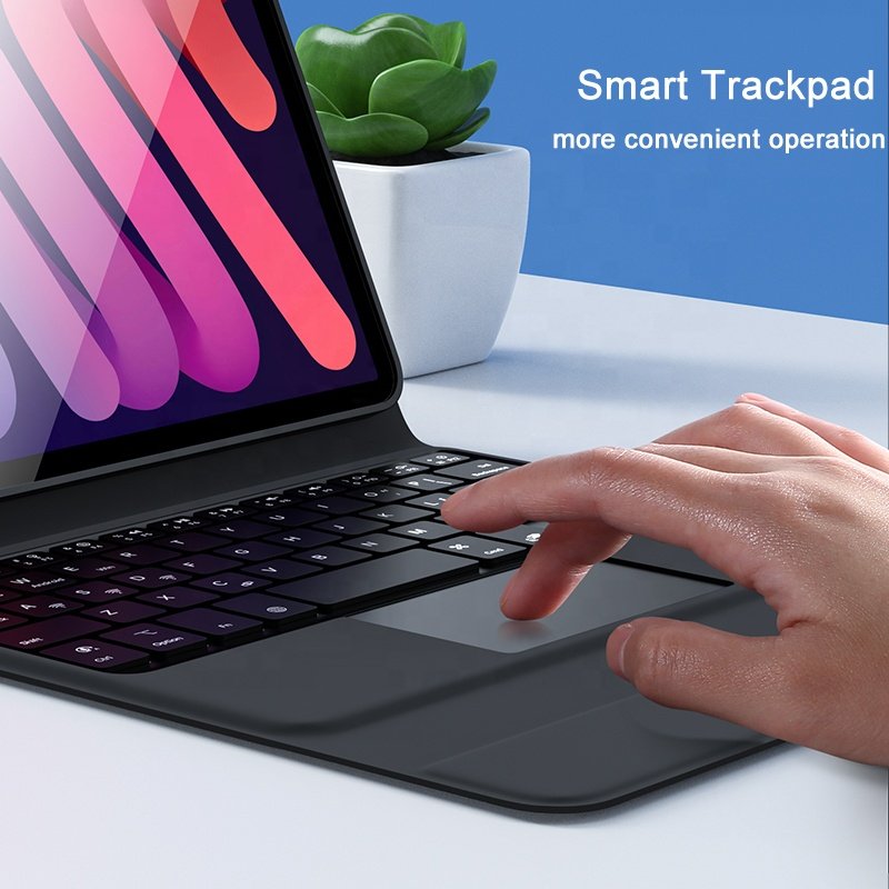 Combo Touch Keyboard Case with Trackpad for iPad Mini 6 6th 2021 8.3 inch RGB Backlit Pencil Slot Leather clavier teclado Cover