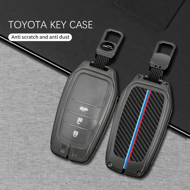 For Toyota Zinc Alloy Alcantara Case Key Caver For Toyota Leather 2024 Car Key Protection Cover