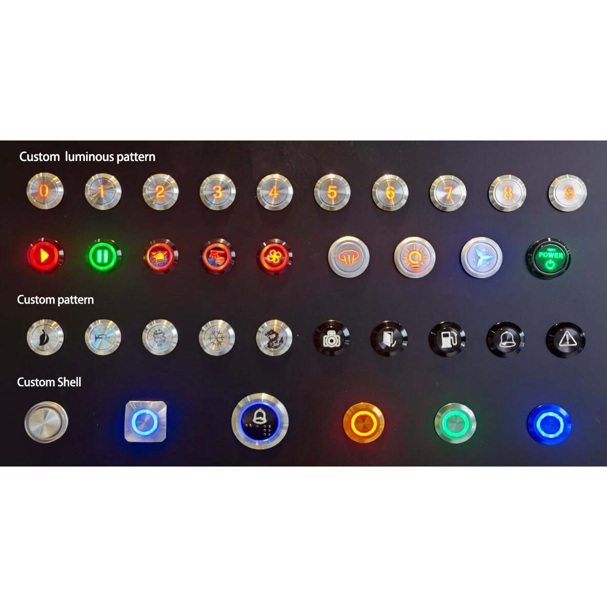 Metal Capacitive Touch Switch Water Proof Momentary / Latching Support customization