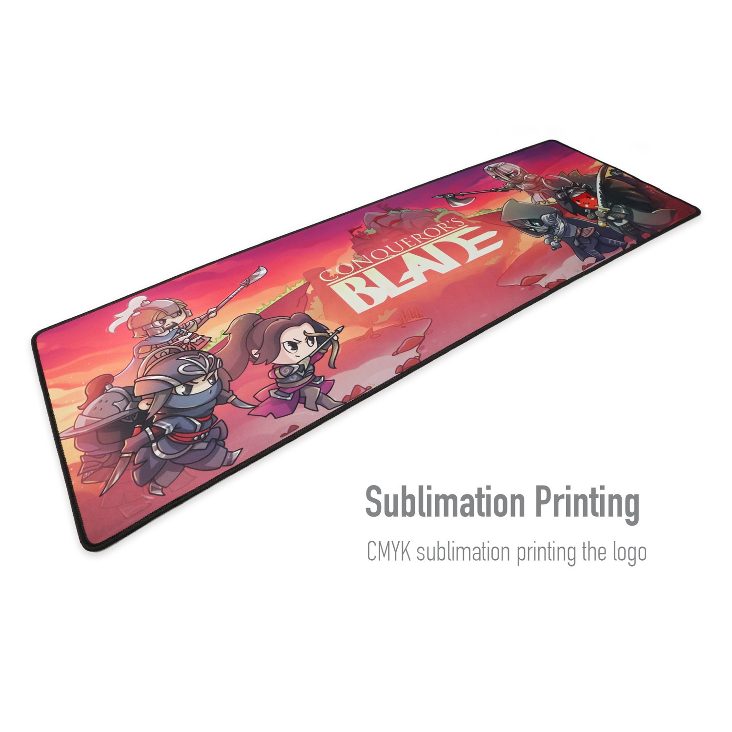 Cheap Neoprene Rubber Waterproof Mouse Pad Xxl Stitched Edge Extended Keyboard Mousepad