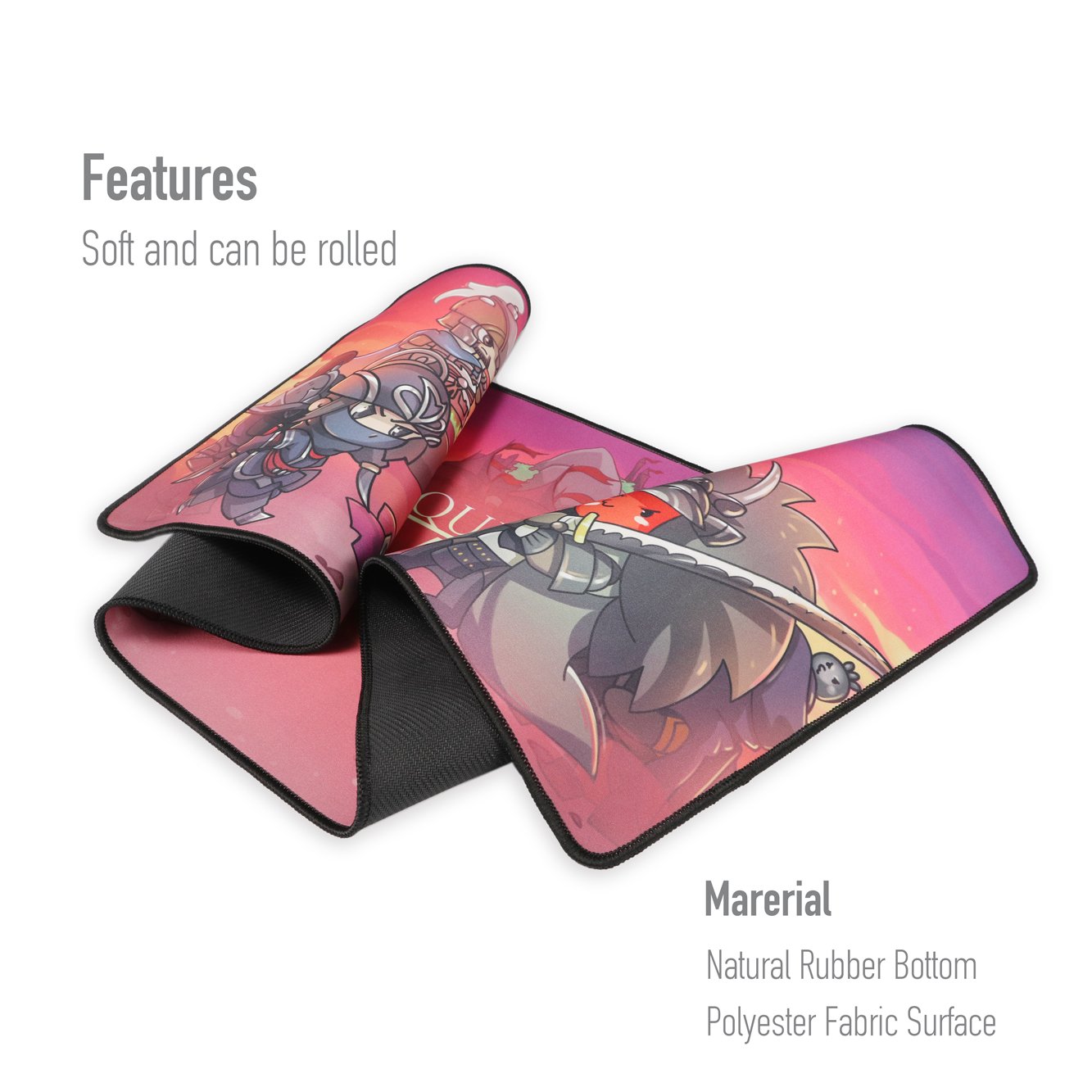 Cheap Neoprene Rubber Waterproof Mouse Pad Xxl Stitched Edge Extended Keyboard Mousepad