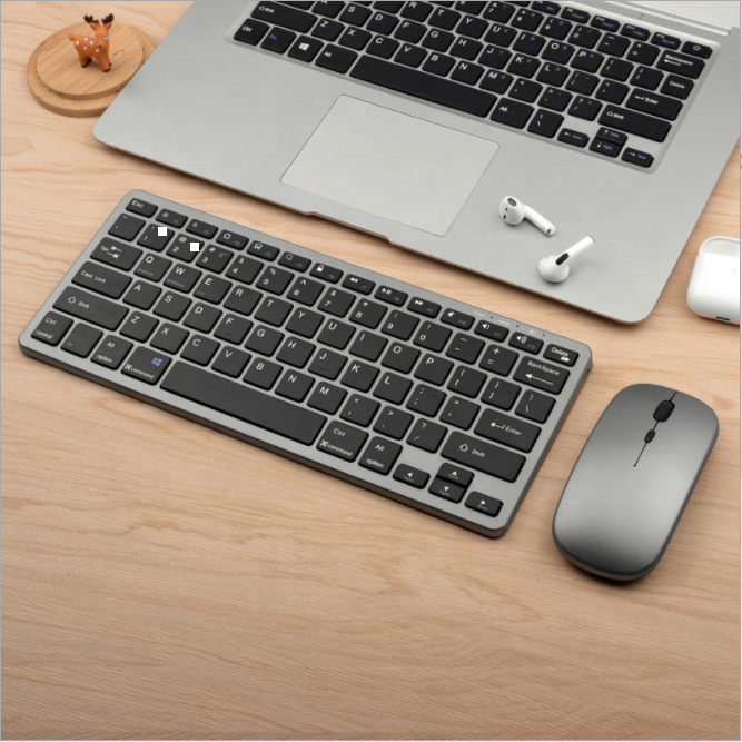 Wireless Keyboard and Mouse Rechargeable bluetooth 2.4G Wireless Keyboard With Mouse Noiseless Ergonomic Keyboard