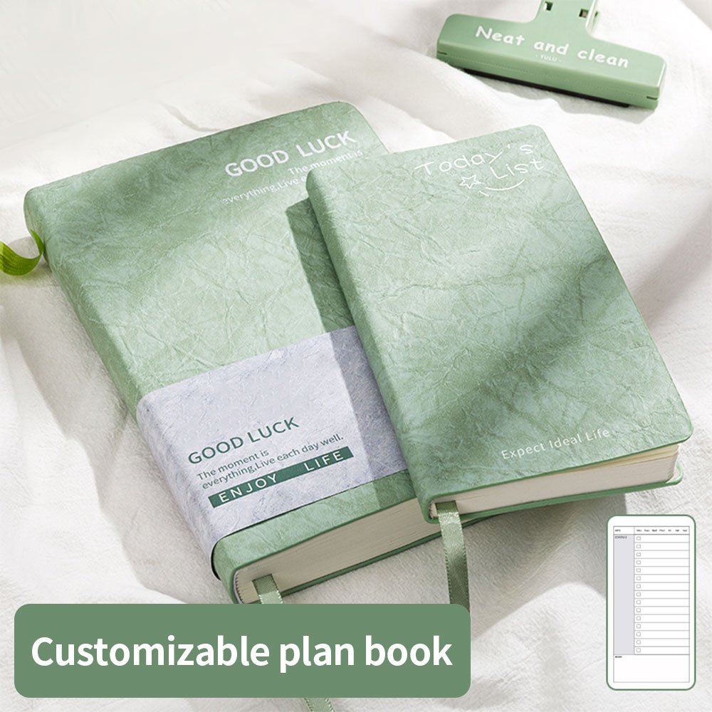 Extraordinary 360 Sheets Thick Notebook 2024-2025 Soft Leather Cover Planner Notebook For School