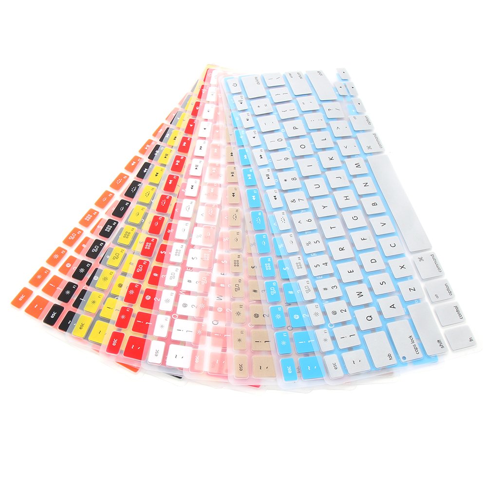 Candy Colors Soft Silicone Laptop Keyboard Cover Skin Film For Apple Macbook Pro Air 13 15 16 Transparent Keyboard Cover