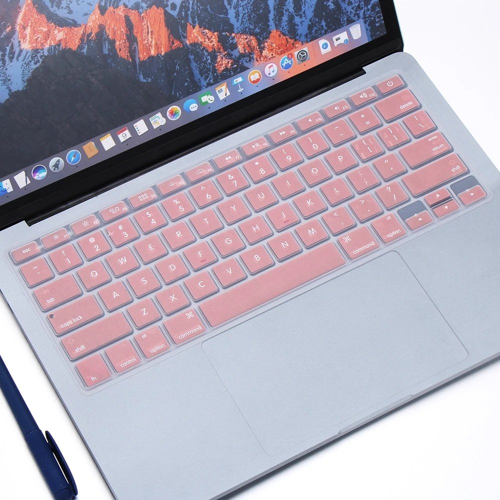 Candy Colors Soft Silicone Laptop Keyboard Cover Skin Film For Apple Macbook Pro Air 13 15 16 Transparent Keyboard Cover