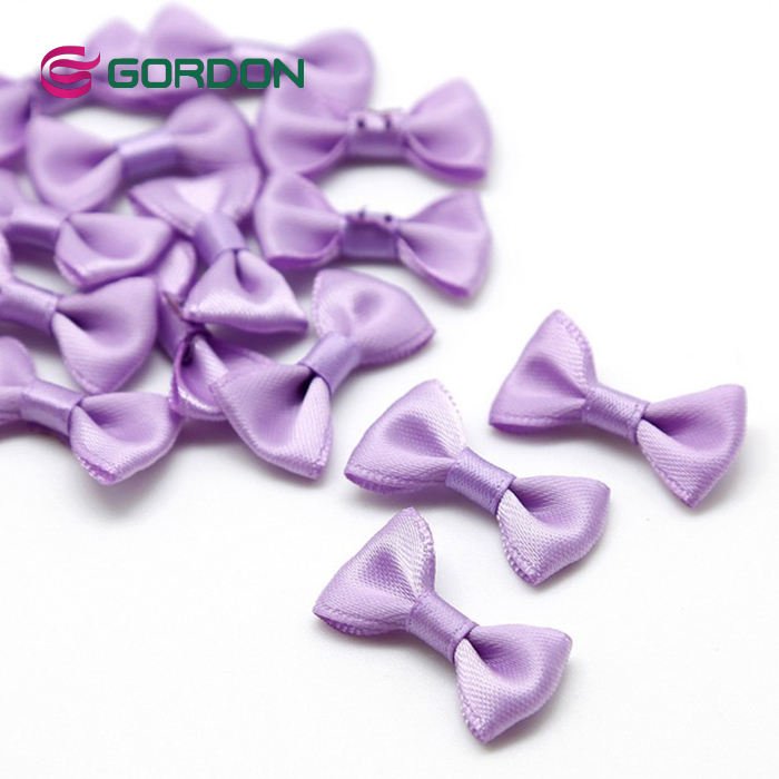 Gordon Ribbons Handmade Underwear Satin Mini Ribbon Bow For Garments Christmas Mini Wrapping Self Adhesive Ribbon Bow