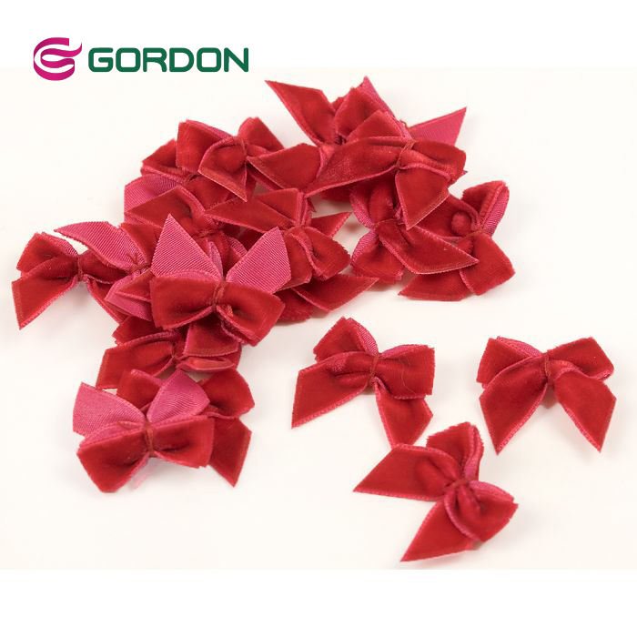 Gordon Ribbons Handmade Underwear Satin Mini Ribbon Bow For Garments Christmas Mini Wrapping Self Adhesive Ribbon Bow