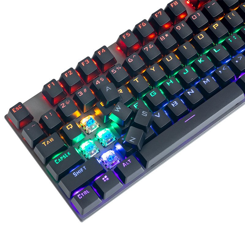 OEM waterproof wire blue switch led 20 RGB color gaming mechanical keyboard for pc