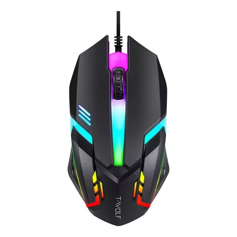 4-in-1 Gaming Combos Keyboard Mouse Headset Set Mechanical Feel Game 104 Keys Keyboards 7200DPI Mice Stereo Headset for PC Gamer