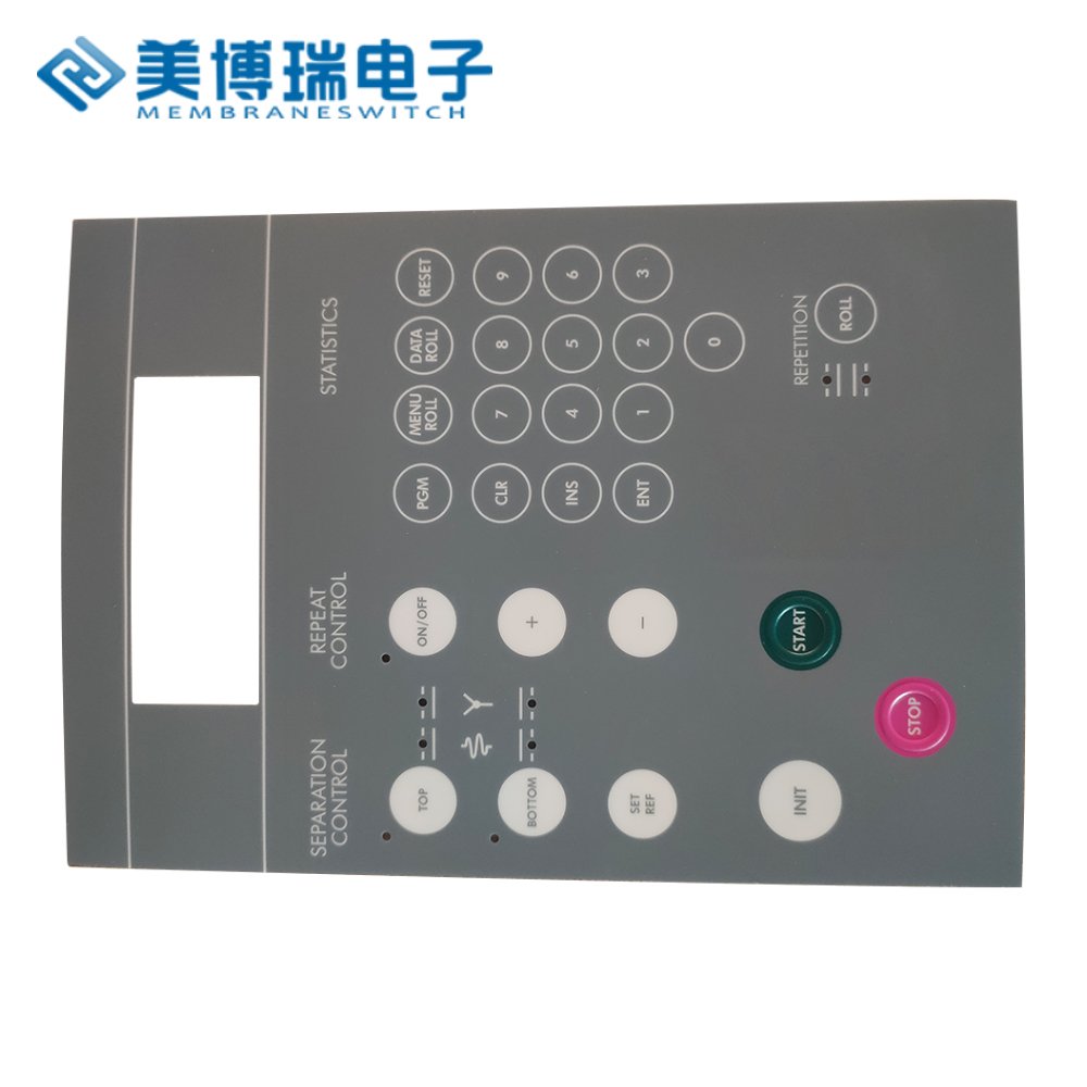 Manufacture Custom Electronic Equipment Membrane Switch Graphic Overlays