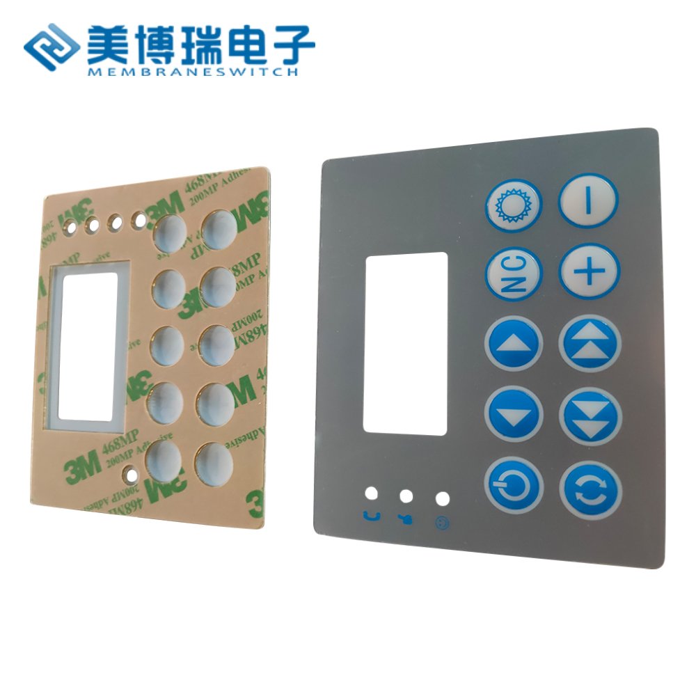Manufacture Custom Electronic Equipment Membrane Switch Graphic Overlays