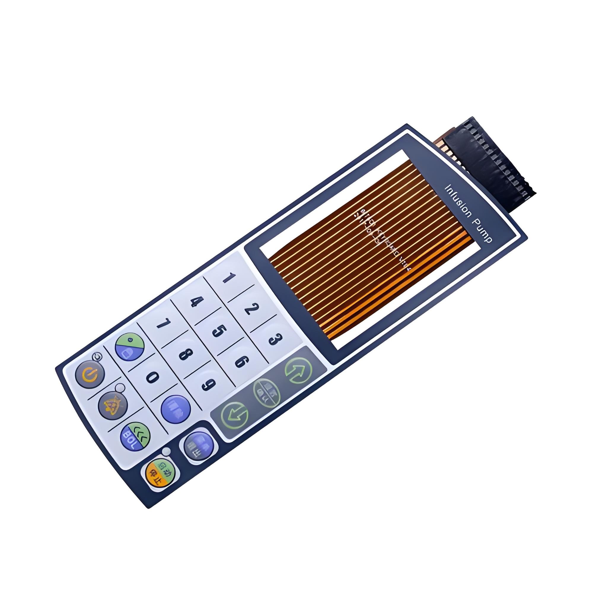 Waterproof 3M467 RS232 Embedded LED Membrane Keypad Button Panel for Access Control and Telecommunication Equipment