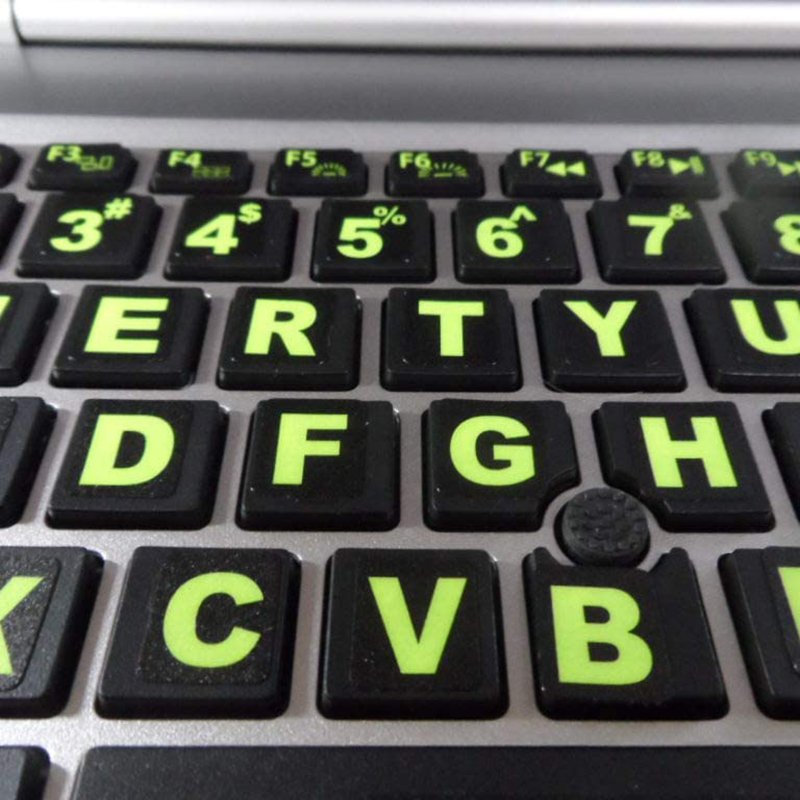 French & Arabic/German/Hebrew Learning Keyboard Layout PVC Sticker for Laptop/Desktop Computer