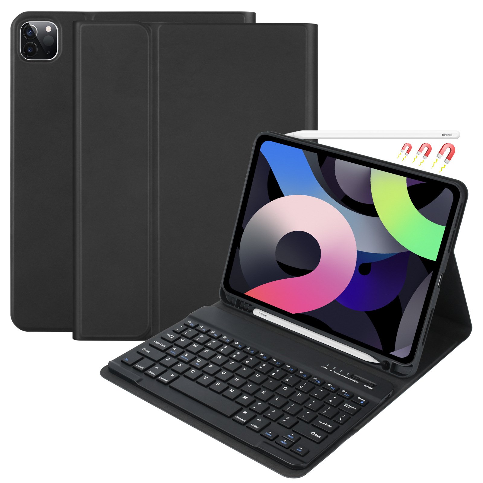 Kickstand Wireless Bluetooth Leather Tablet Case For Ipad Keyboard Case With Keyboard And For Ipad Air 4 Keyboard Case 10.9