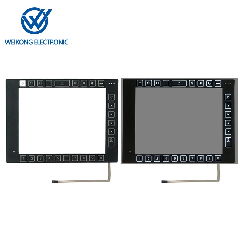 Membrane keypad with illumination push button