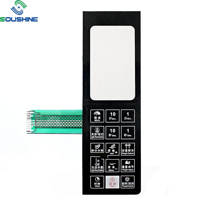 Oven membrane switch film button waterproof oven bump button