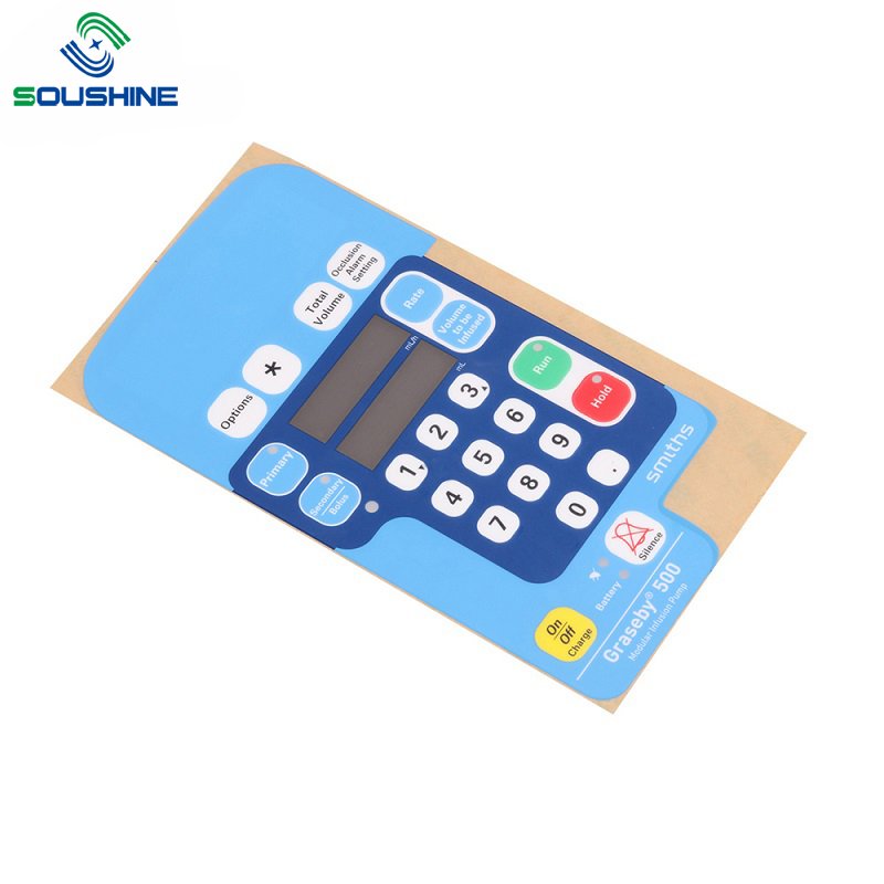 Customized Membrane Switch Embossed Push Button Panel Keyboard Graphic Overlay Tactile Botton Keypad