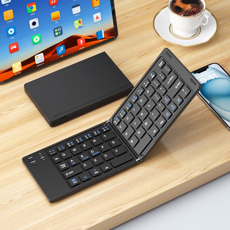 OEM wireless keyboard german qwerty mini wireless small foldable bluetooth keyboard for phone