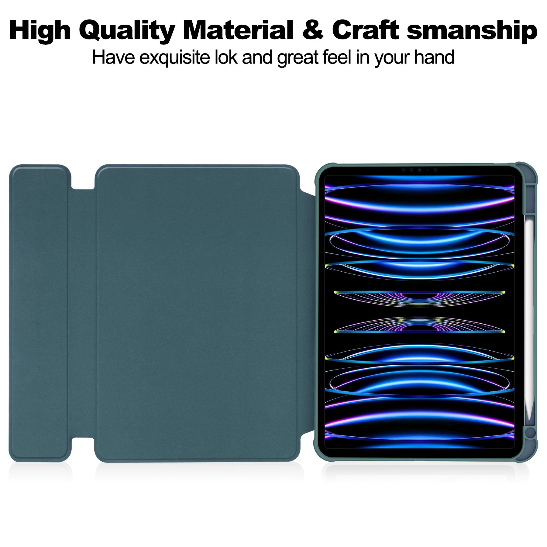 Anti-Shock Clear Transparent Back Shell with Wireless Keyboard for iPad Pro 11 2024 Shockproof Cover Tablet Case with Keyboard