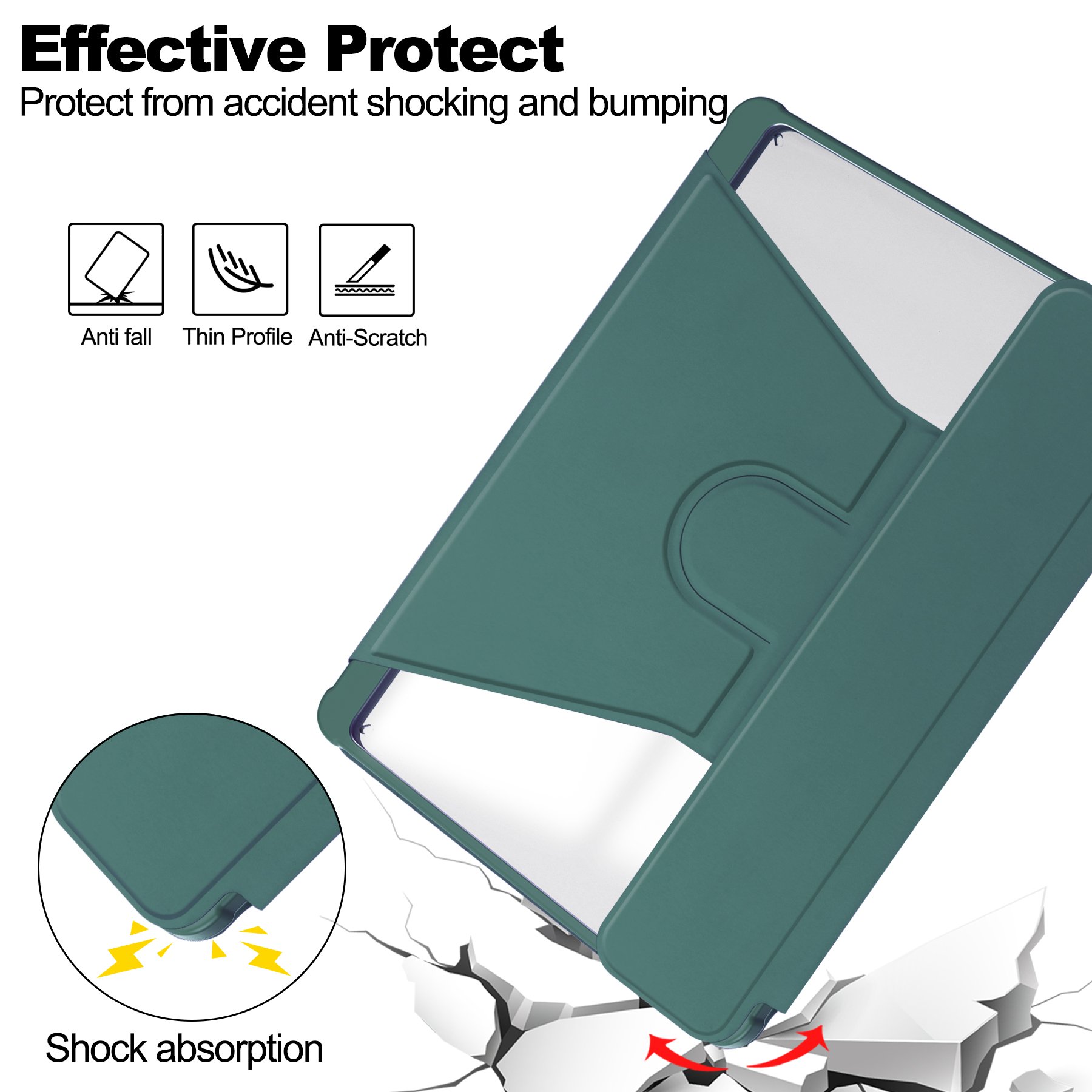 Anti-Shock Clear Transparent Back Shell with Wireless Keyboard for iPad Pro 11 2024 Shockproof Cover Tablet Case with Keyboard