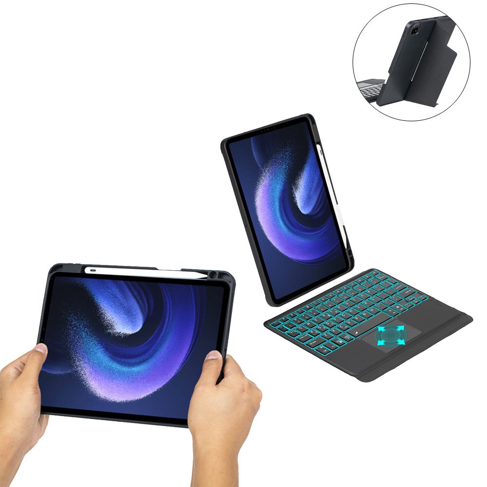 RGB backlit touchpad wireless keyboard tablet case For Xiaomi Pad 6 6Pro 11 2023