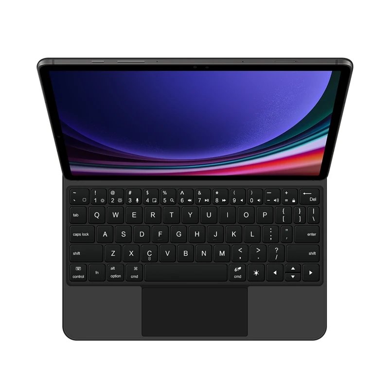 Keyboard For Samsung Galaxy Tab S9 S10 Plus Keyboard Magnetic Case for Galaxy Tab S7 S9 FE Plus 12.4 inch Magic Keyboard Cover