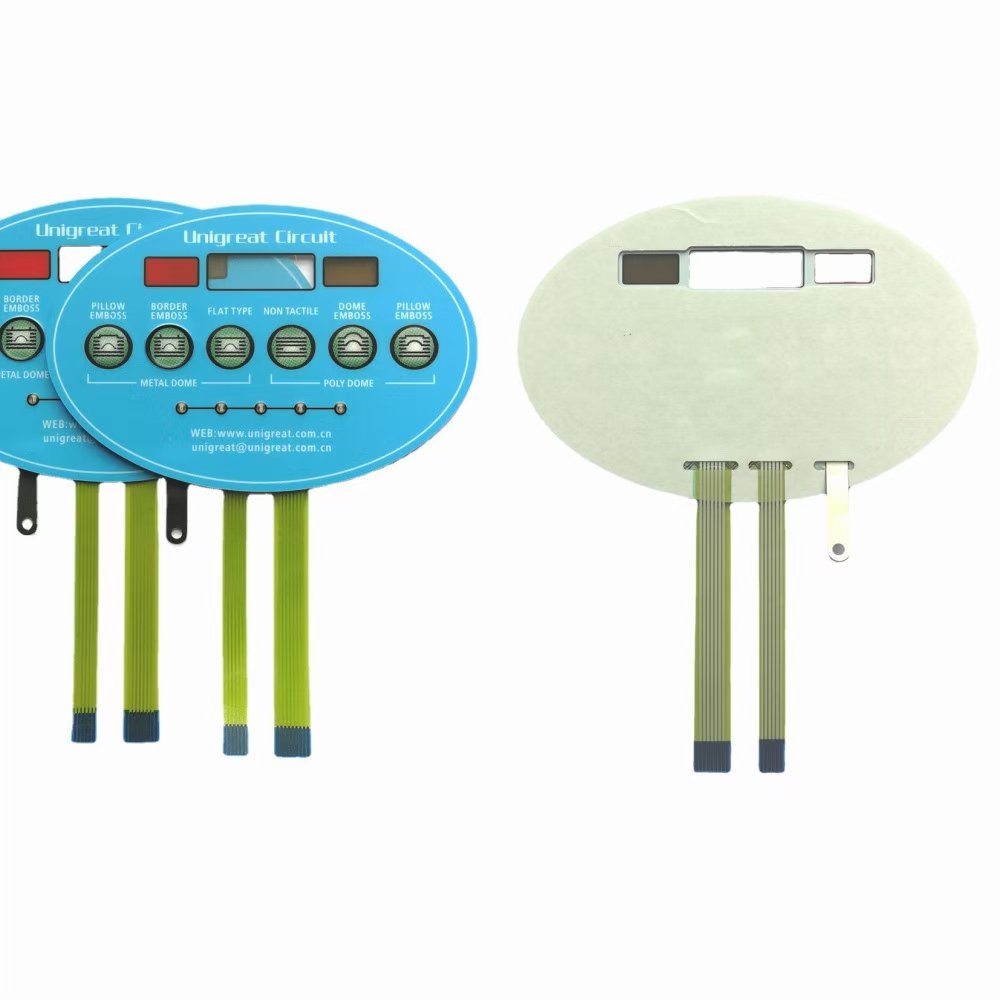 Medical Control Panel Tactile Membrane Switch Keypad Keyboard Silicone Metal Button Metal Dome Telecommunication Equipment