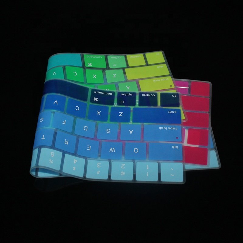 EU version wholesale colorful silicon soft keyboard cover for laptop