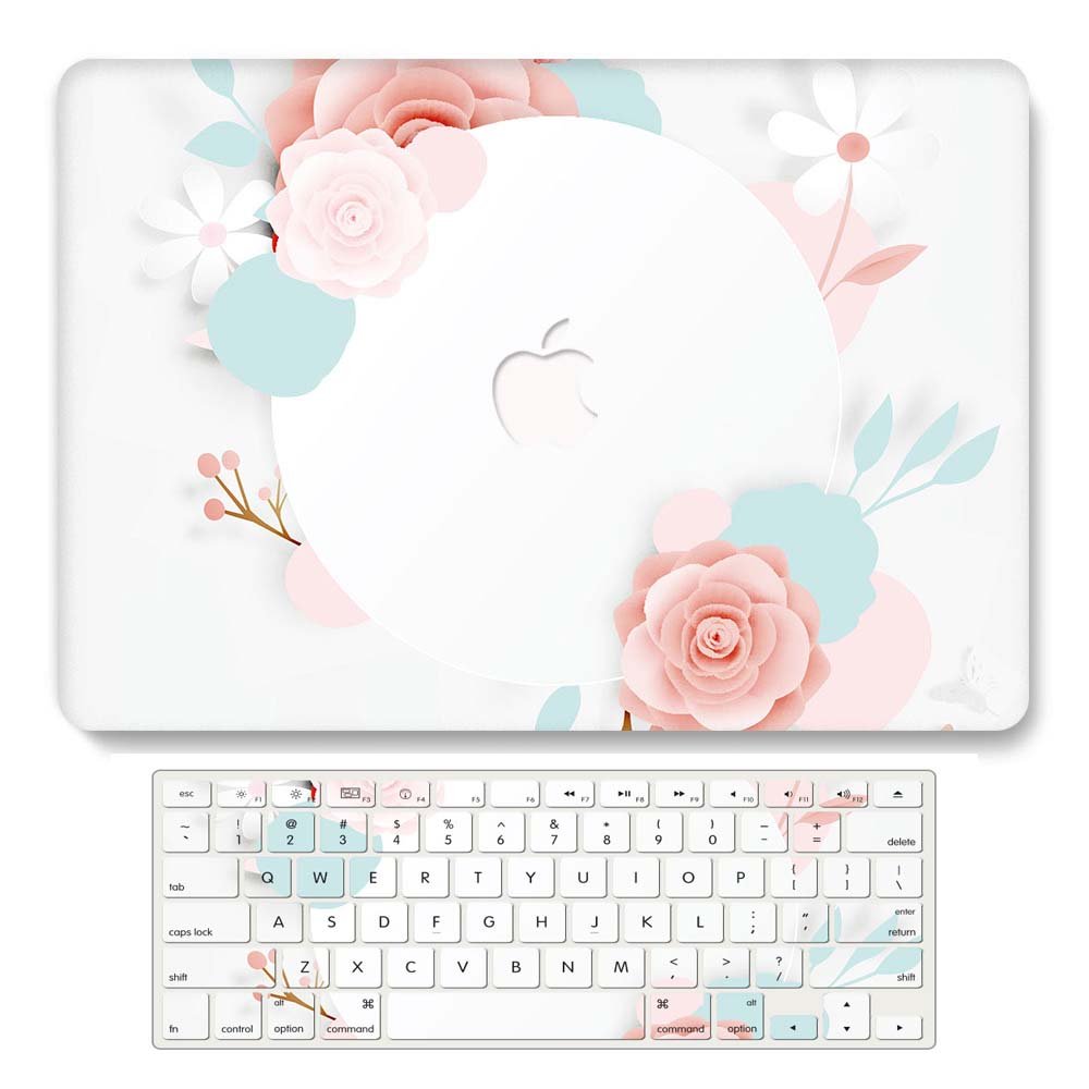 Design Case for MacBook Air 13 Inch Model A2337 A2179 A1932 2021 2020 2019 Release,3D Painted Hard Shell with Keyboard Cover