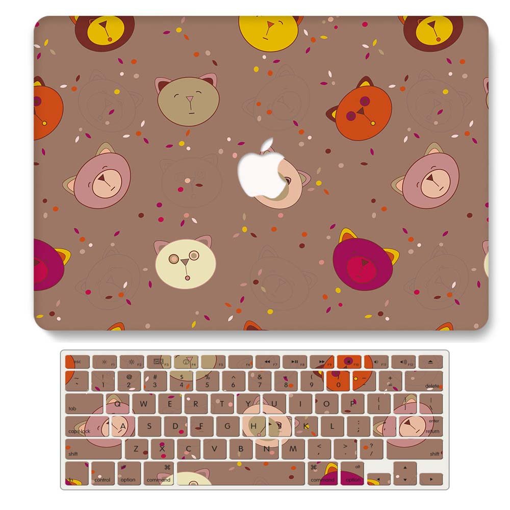 Design Case for MacBook Air 13 Inch Model A2337 A2179 A1932 2021 2020 2019 Release,3D Painted Hard Shell with Keyboard Cover
